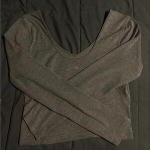 Lululemon Align Long Sleeve Shirt - Heathered Rover size 8